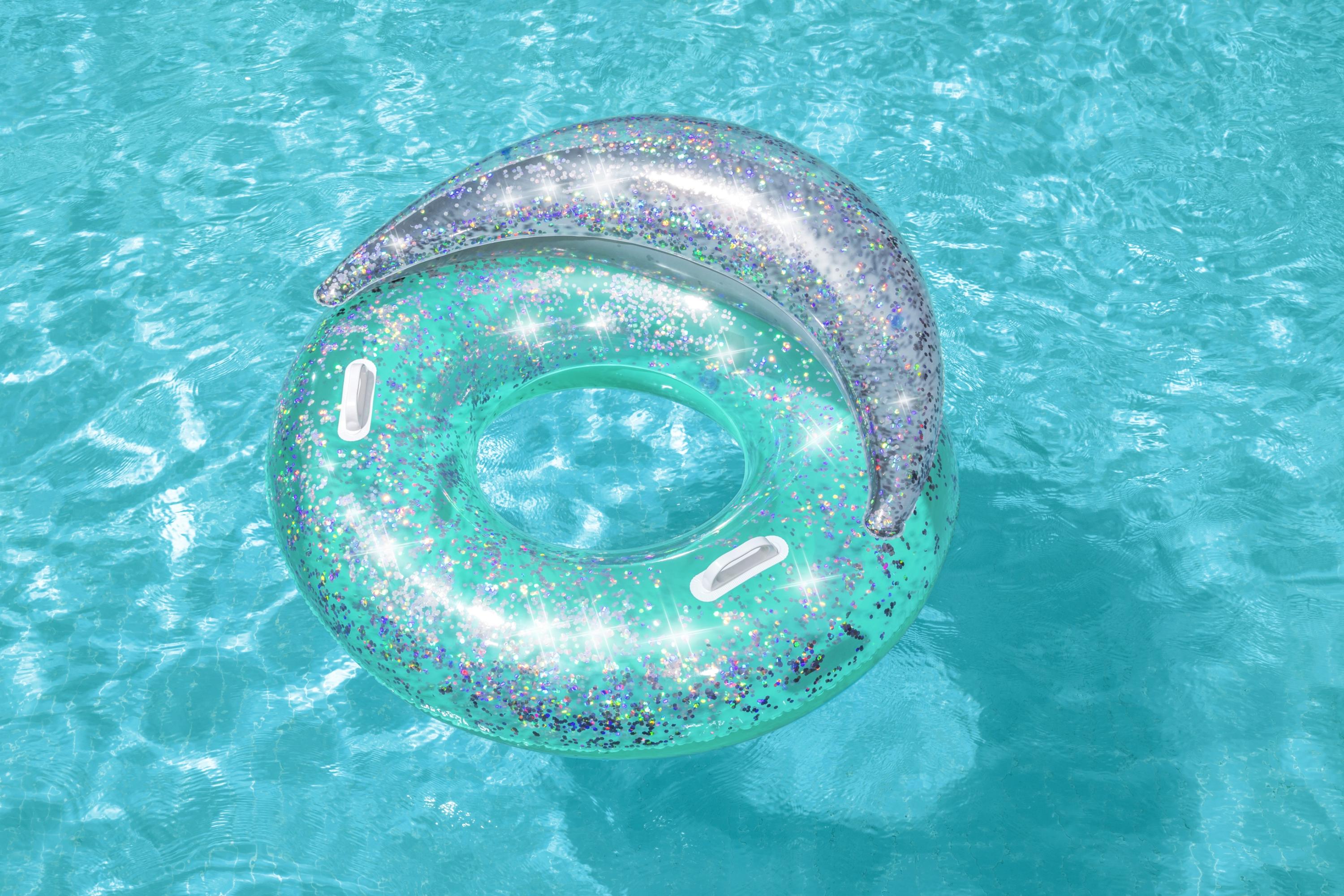 Poltrona ciambella gonfiabile galleggiante Glitter Dream BestWay 43509
