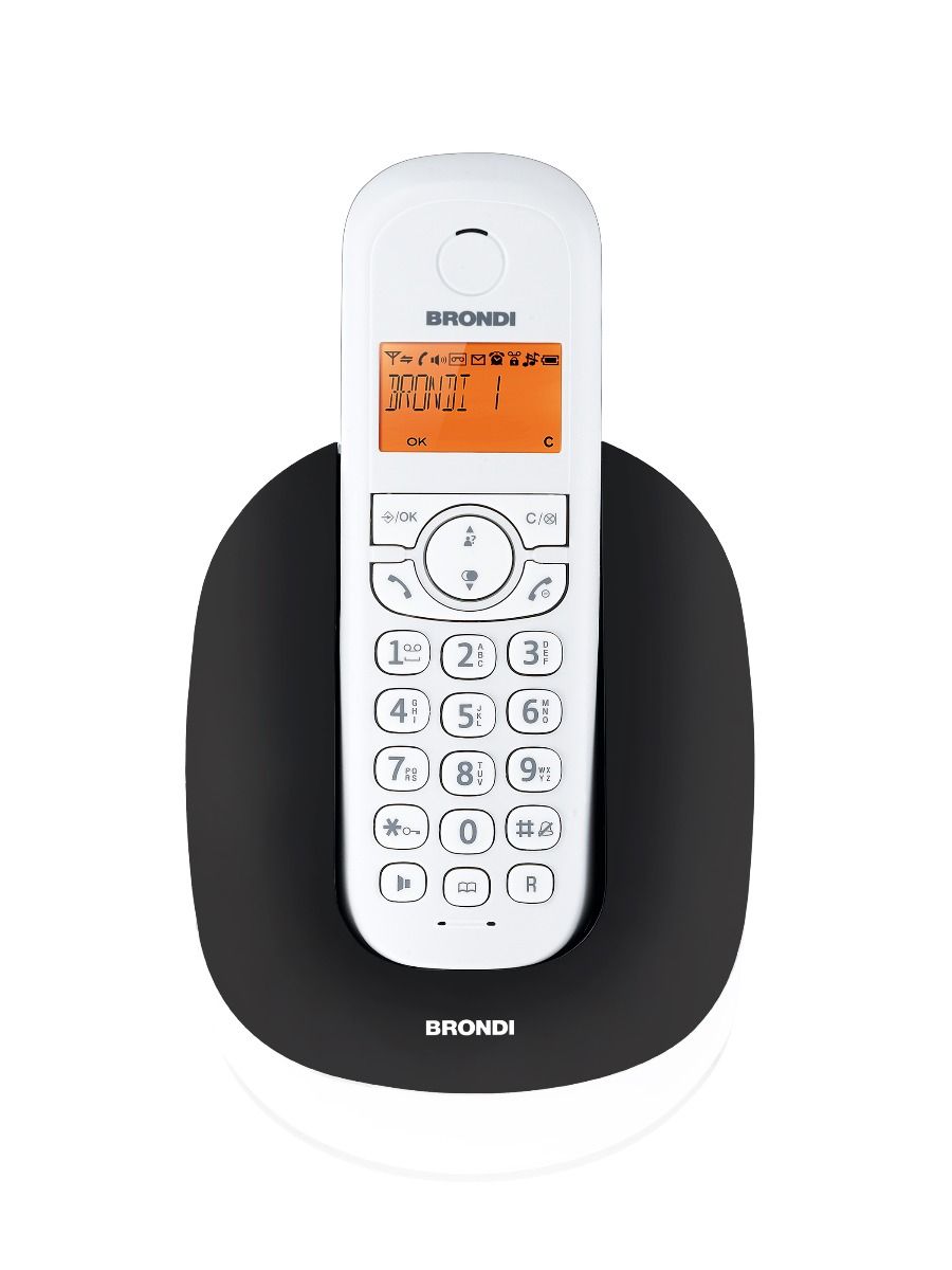 Telofono fisso portatile cordless ricaricabile Manta Brondi