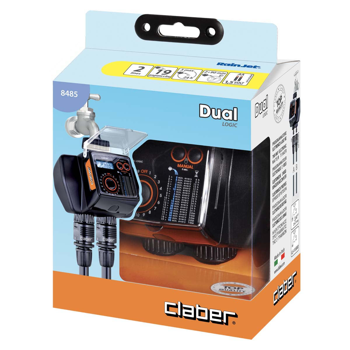 Programmatore a due vie per irrigazioni Dual Logic CLABER 8485