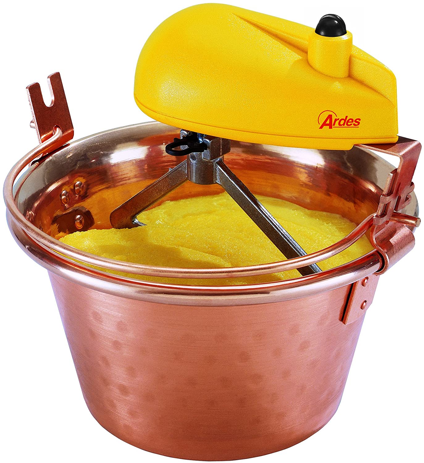 Paiolo elettrico in rame per polenta e marmellate Ardes