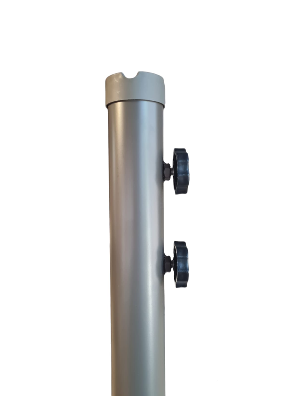 Ombrellone laterale Push up in acciaio 250x250 cm Beige Garden Deluxe Collection