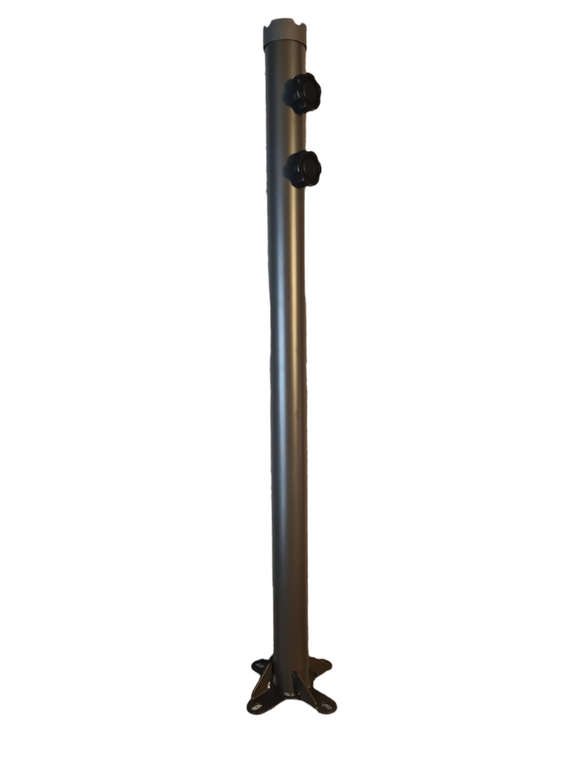 Ombrellone laterale Push up in acciaio 250x250 cm Beige Garden Deluxe Collection