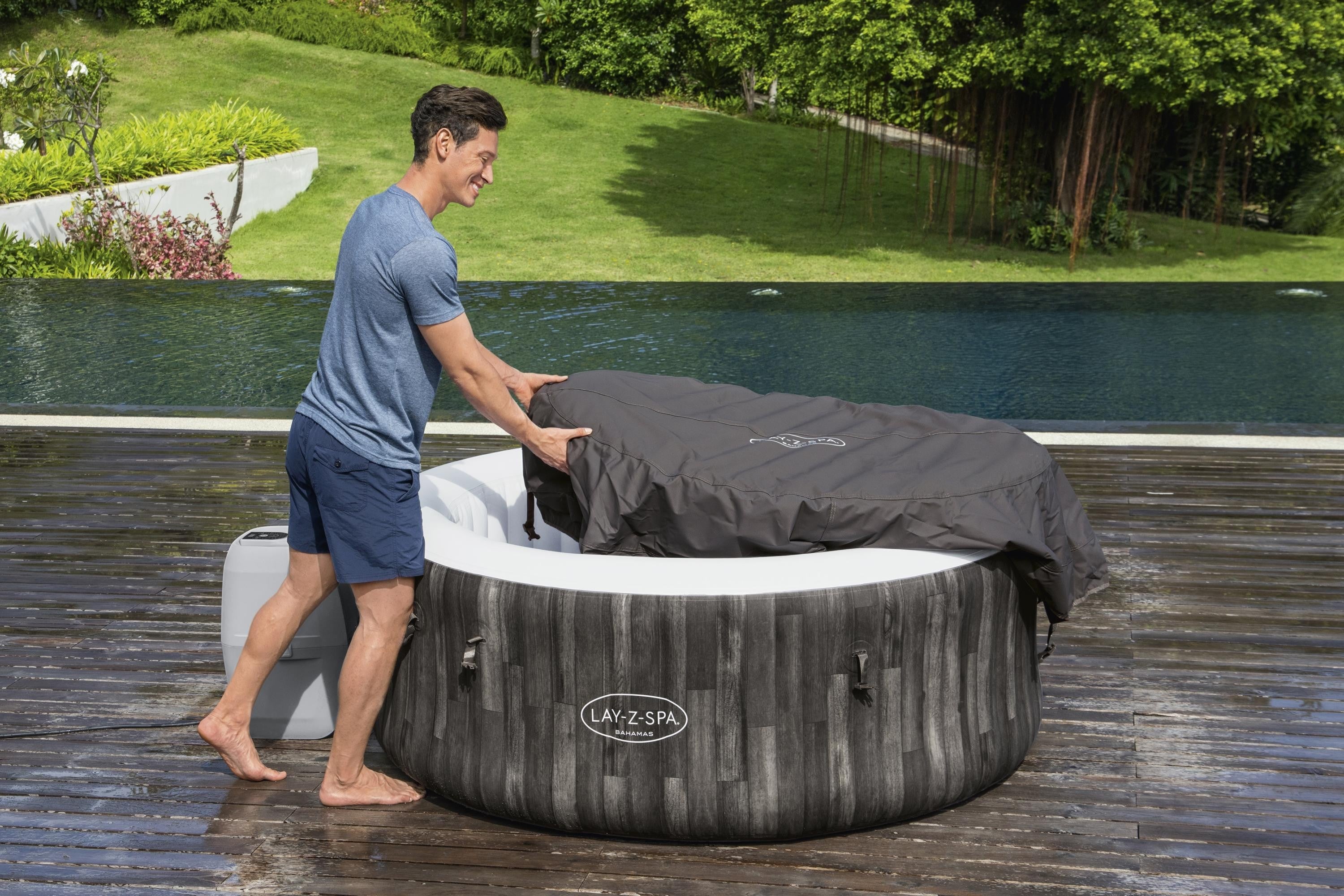 Piscina SPA Idromassaggio Lay-Z-Spa Bahamas AirJet Bestway 60005