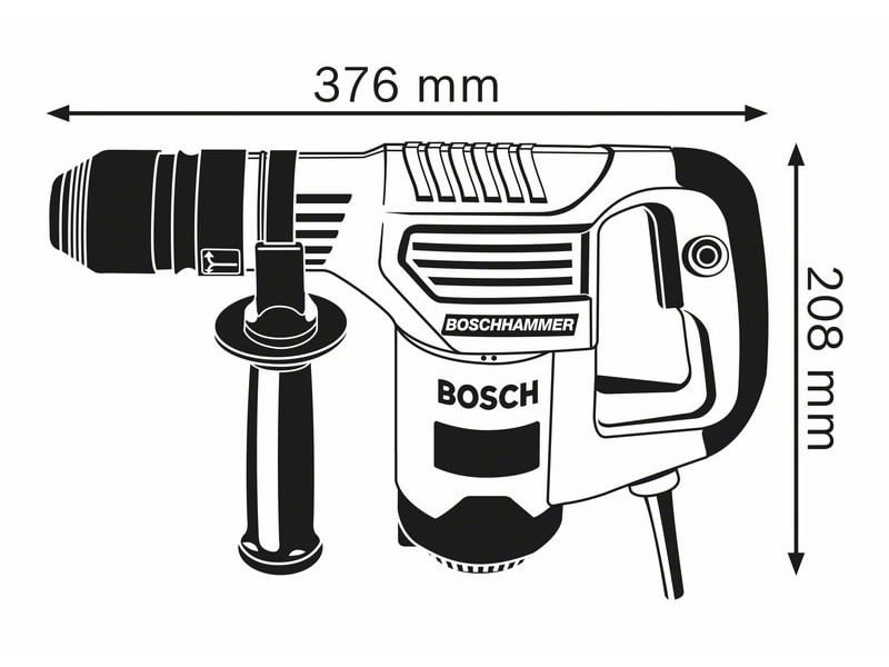 Trapano Demolitore 650W con attacco SDS+ BOSCH Professional GSH3E