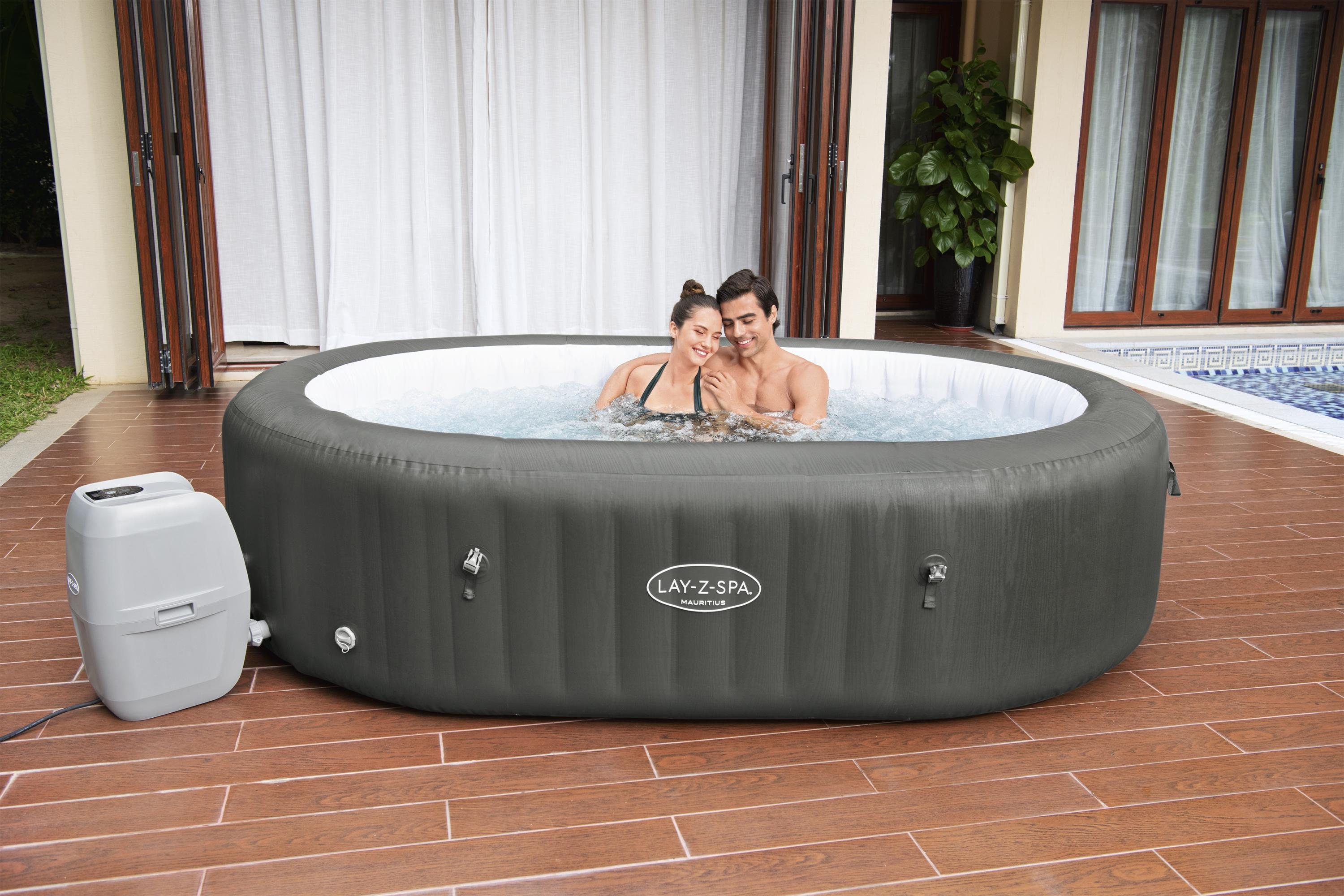 Idromassaggio gonfiabile ovale Lay-Z-Spa Mauritius AirJet 5-7 persone Be