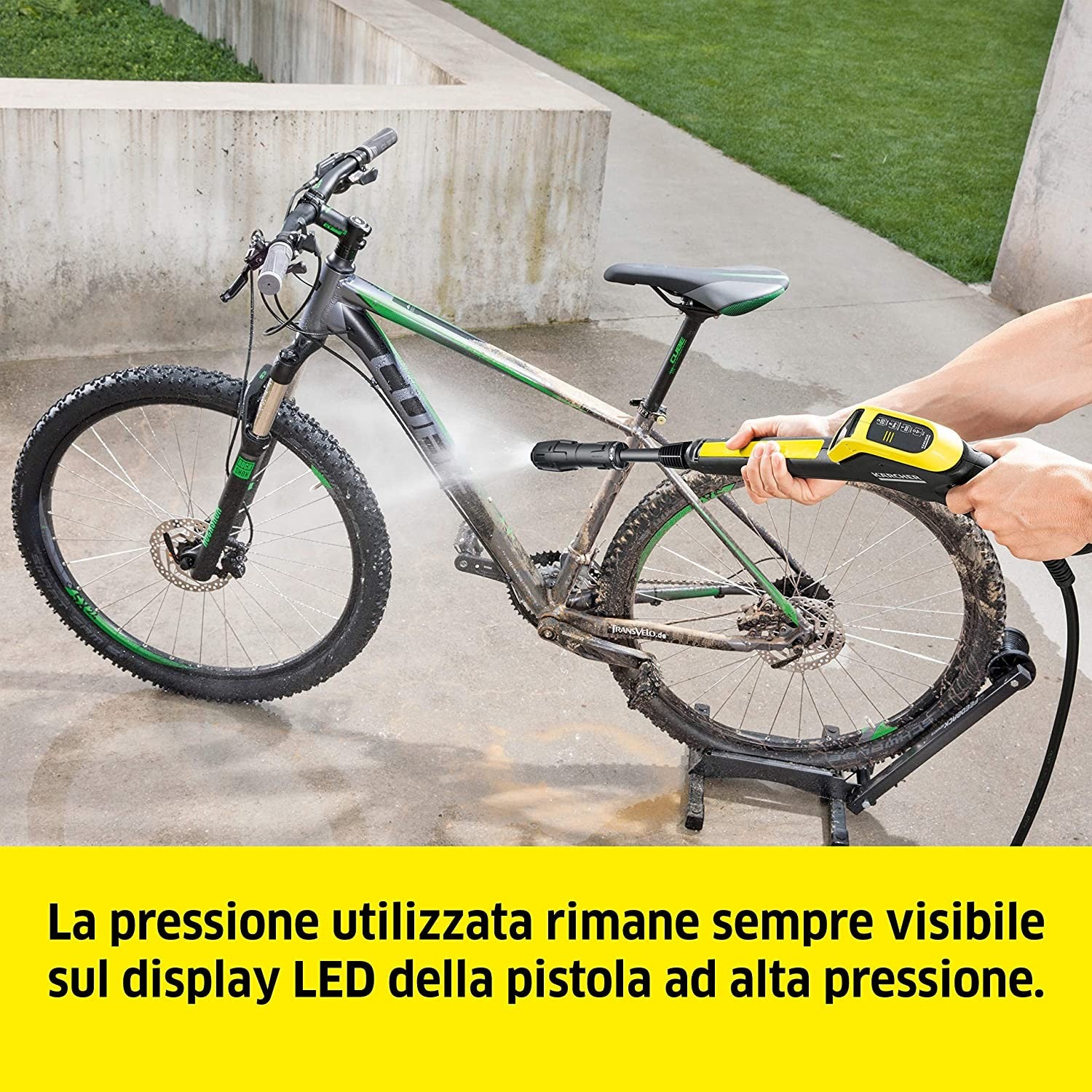 Idropulitrice Karcher K4 ad acqua fredda con accessori Karcher 1800W K4 Power Control