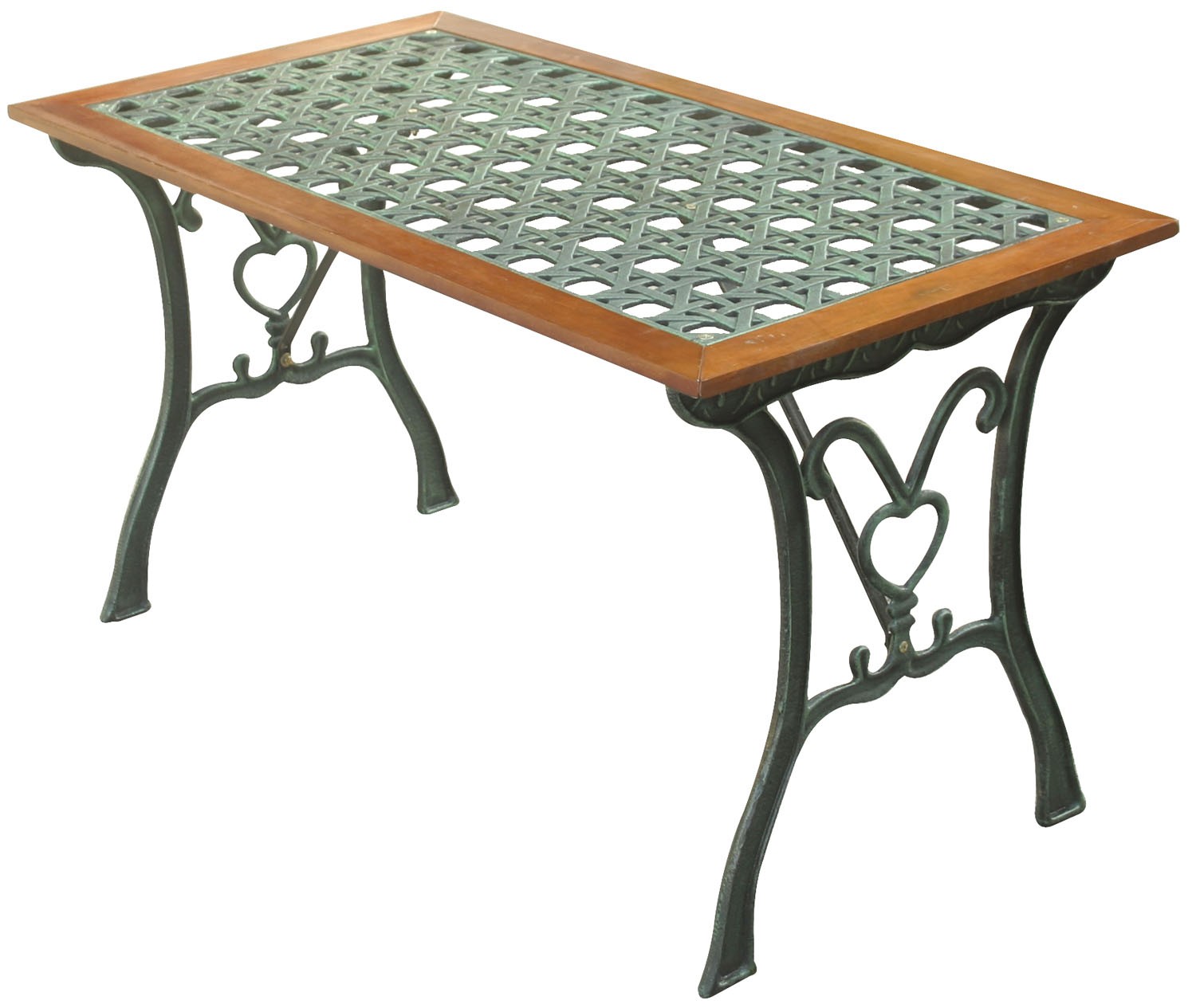 Tavolo ghisa Rattan 110x55xH60 cm Garden Deluxe Collection