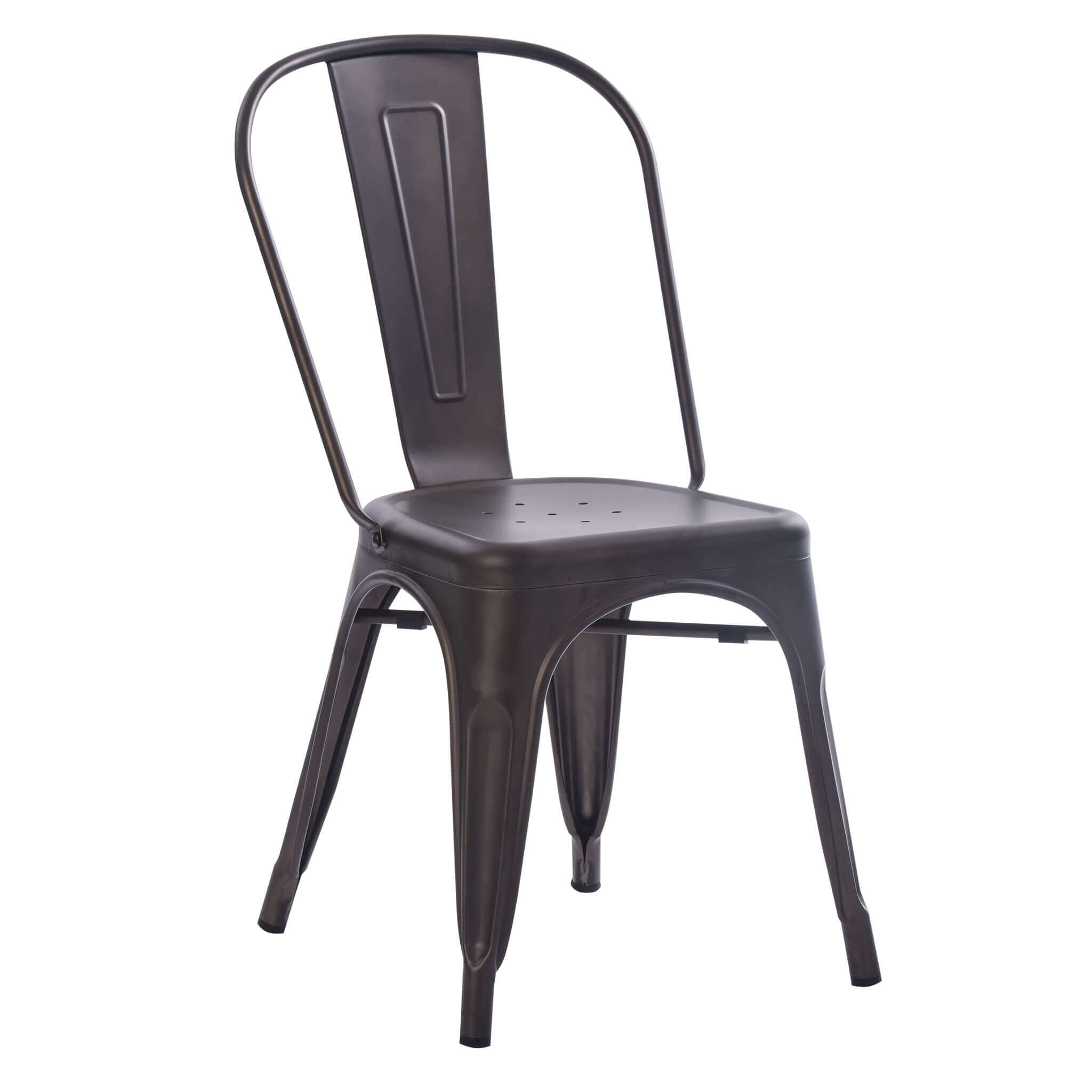 Sedia impilabile in acciaio stile industriale moderno Industrial Style D