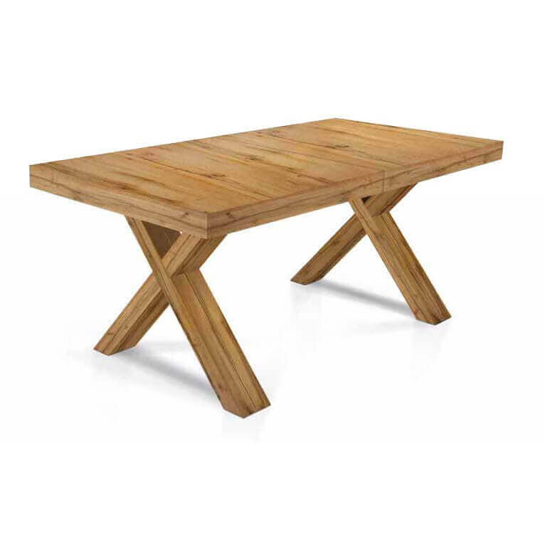 Tavolo da pranzo allungabile fino a 480 cm in legno nobilitato naturale