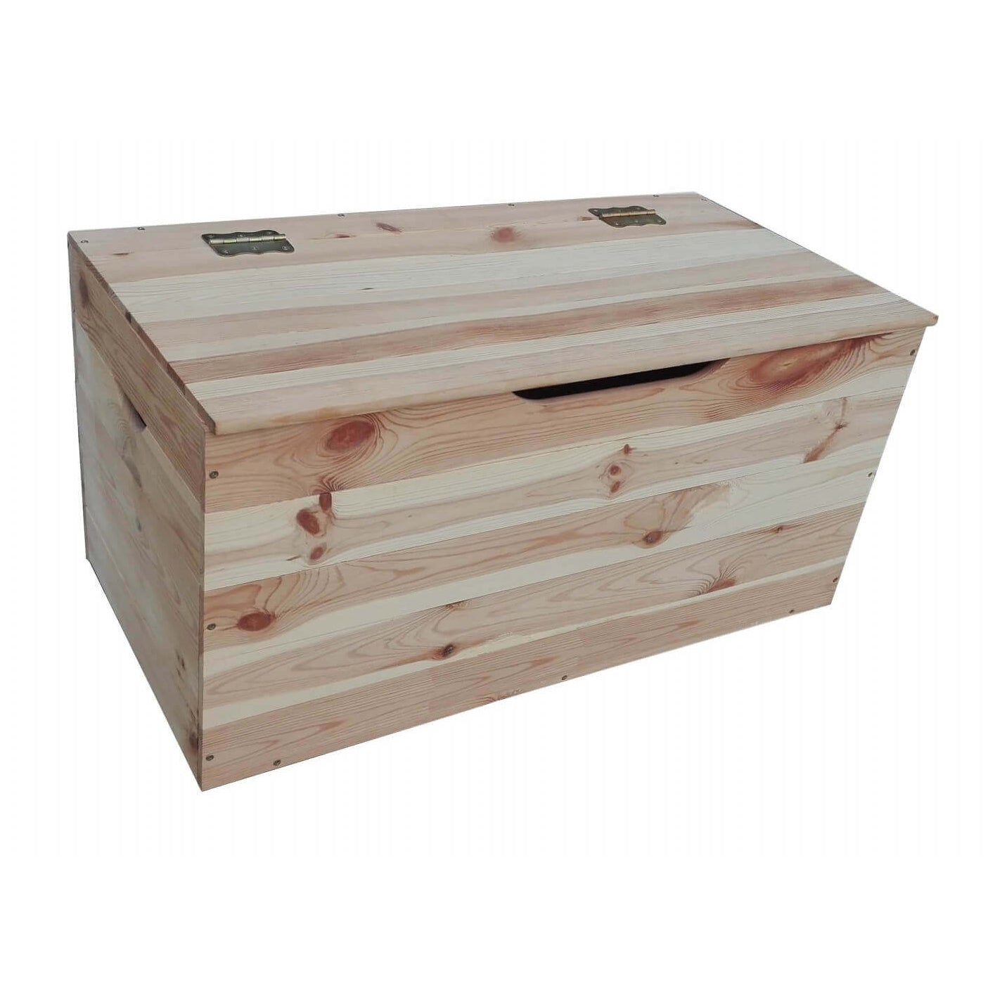 Baule Cassapanca in legno di Pino 100 cm arredo e sistemazione