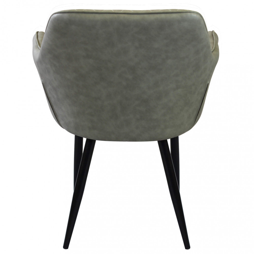 Sedia poltrona da interno con struttura in metallo e seduta larga imbottita rivestita in ecopelle Chair XL