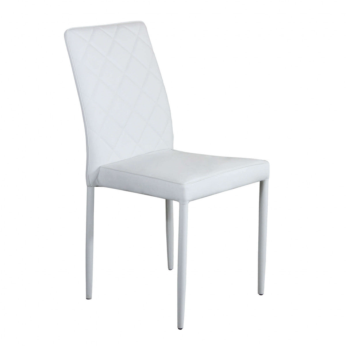 Sedia da pranzo per interni in acciaio ed ecopelle Skin
