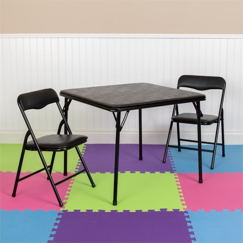 Sedia pieghevole da interno in acciaio con seduta e schienale in PVC imbottito Closy