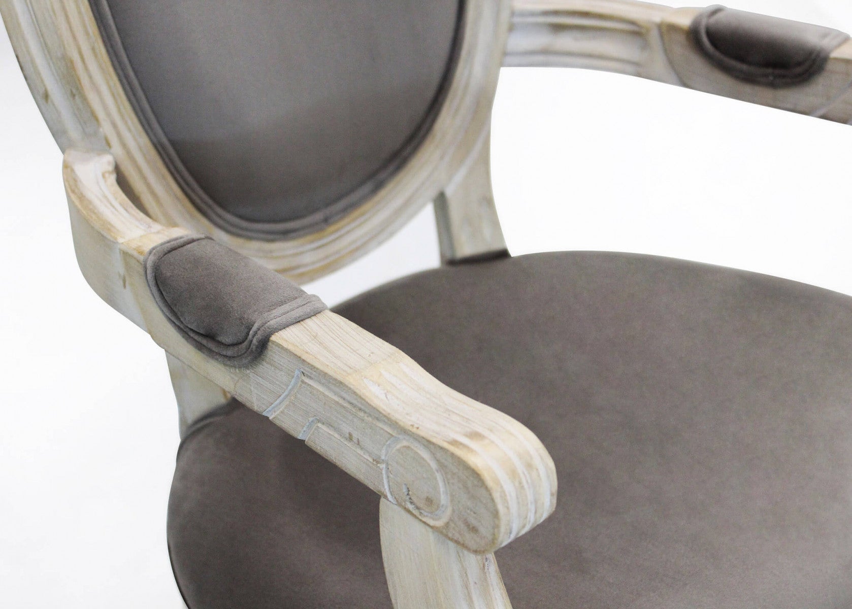 Sedia poltrona da interno in legno ed ecopelle con seduta e schienale imbottiti Provenza